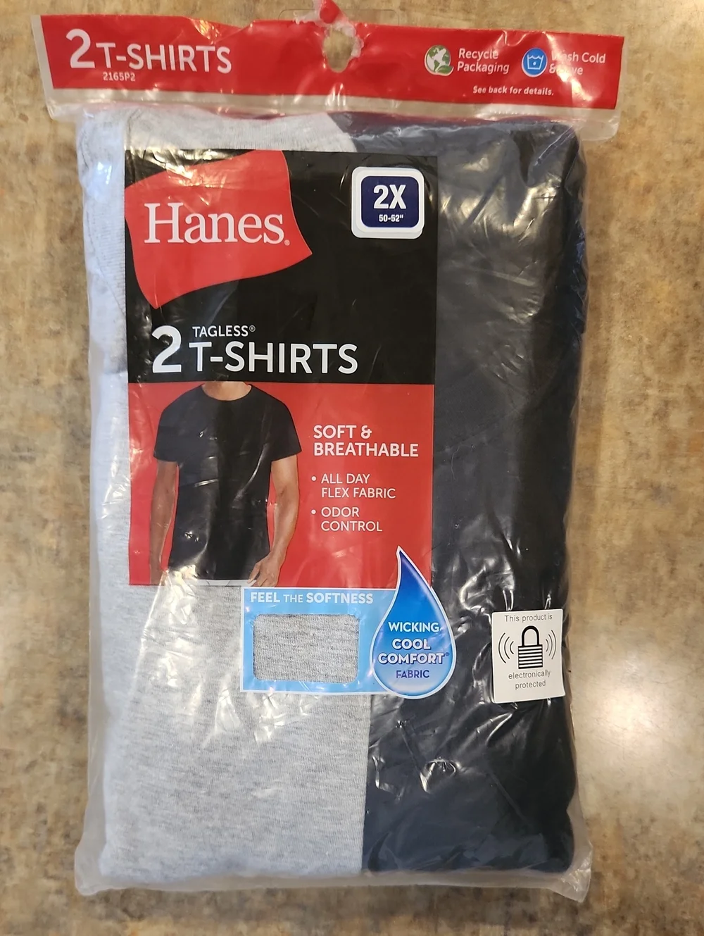 2 Pack Crew Neck Tee Shirts